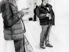 Мария Баронова. Перед началом заседания в Никулинском суде