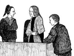 Секретари и судебный пристав.