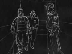 Борис Стомахин под конвоем