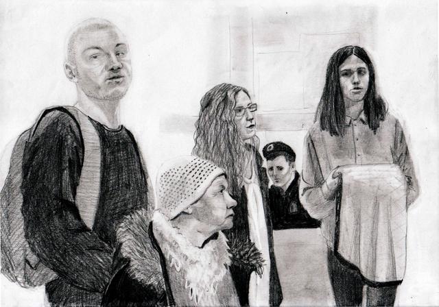 Замоскворецкий суд... Акименков, Алехина и Толоконникова перед трансляцией судебного заседания