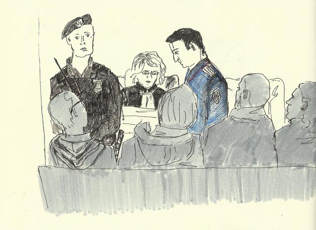 28.02.13. Суд по продлению ареста Степану Зимину. Прокурор Марукян и судья Дударь