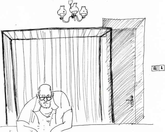 Отец Володарского в зале суда