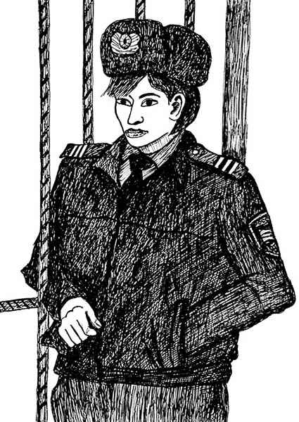 Женщина-конвоир.