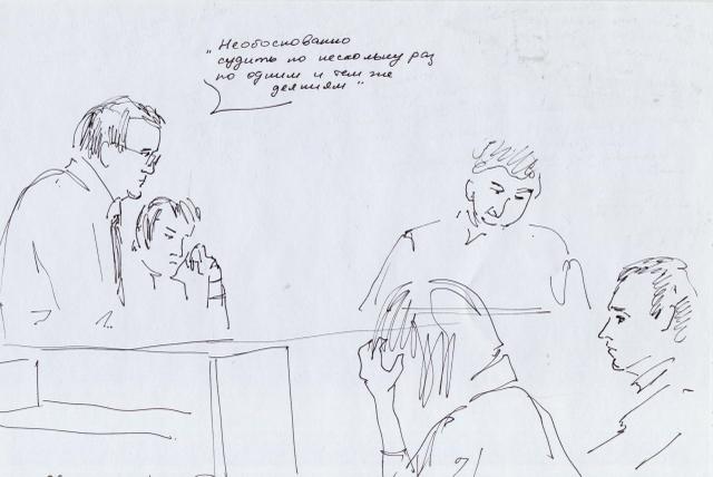 "Необоснованно судить по несколько раз по одним и тем же деяниям"- адвокат Трепашкин на суде Б. Стомахина 2.12.2013г.