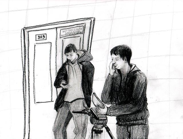 Перед началом заседания в Никулинском суде