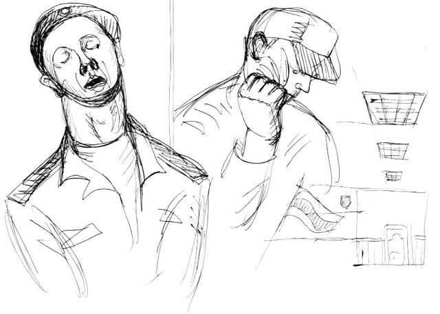 зарисовки из зала суда